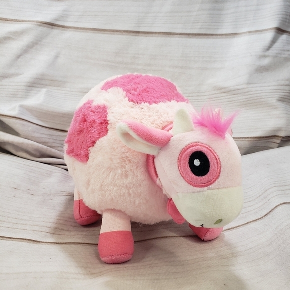 Squishable Pink Strawberry Cow Plush Stuffed Toy 9 Inch 2023 - Picture 1 of 13